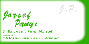 jozsef panyi business card